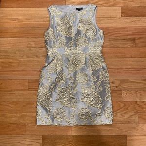 Tahari Silver and Gold Dress
